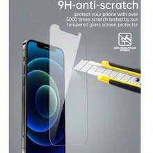 4pcs Screen Protector, Anti-Scratch Tempered Glass Film, Compatible With IPhone 6/7/8/XR/X/XS/11/12/13/14/15/16/17/Pro/Pro Max/Max/Plus/Mini/Air - Clear - View 6