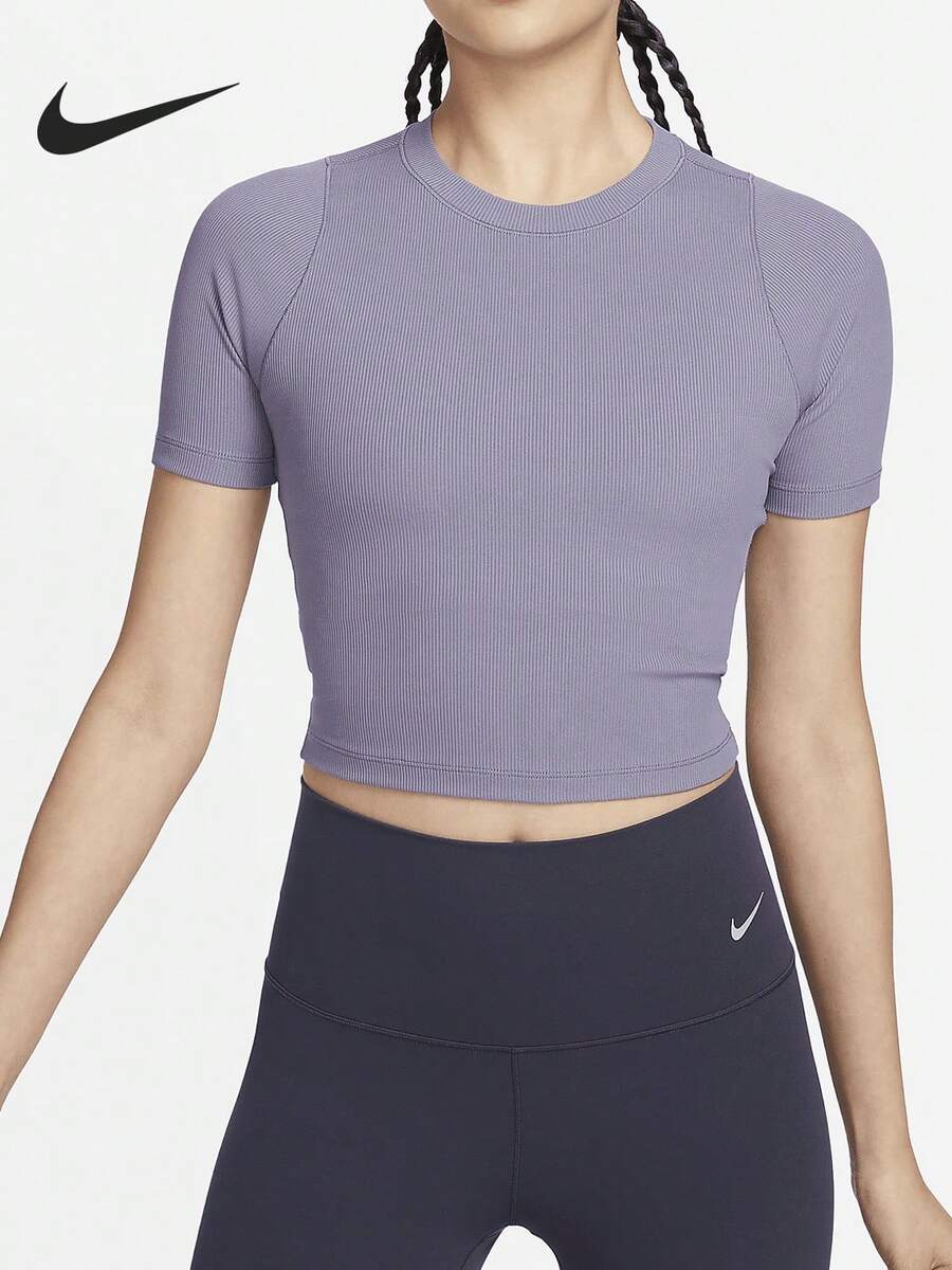 Nike 正品新款女款親膚羅紋短袖短版上衣 FN7468-509 - FN7468-509 - 查看 1