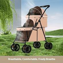 Pet Strollers - Coral Orange - View 3