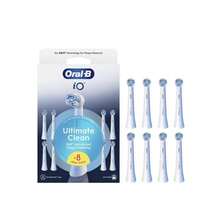Oral-B IO Ultimate Clean Replacement Head Electric Toothbrush White X8 - White - View 1