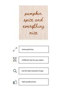 1pc Frameless Pumpkin Spice Print Autumn Kitchen Wall Art Vintage Fall Poster Coffee Theme Decor Aesthetic Apartment Living Room Bedroom Back To School Fun Poster Dorm Essentials - Autumn Quotes - View 7