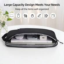 DANYCASE 筆電內層保護袋，相容 MacBook、HP，11-15.6 吋 Ultrabook 筆電保護套，防震、防水、輕量 - 黑色 - 查看 5