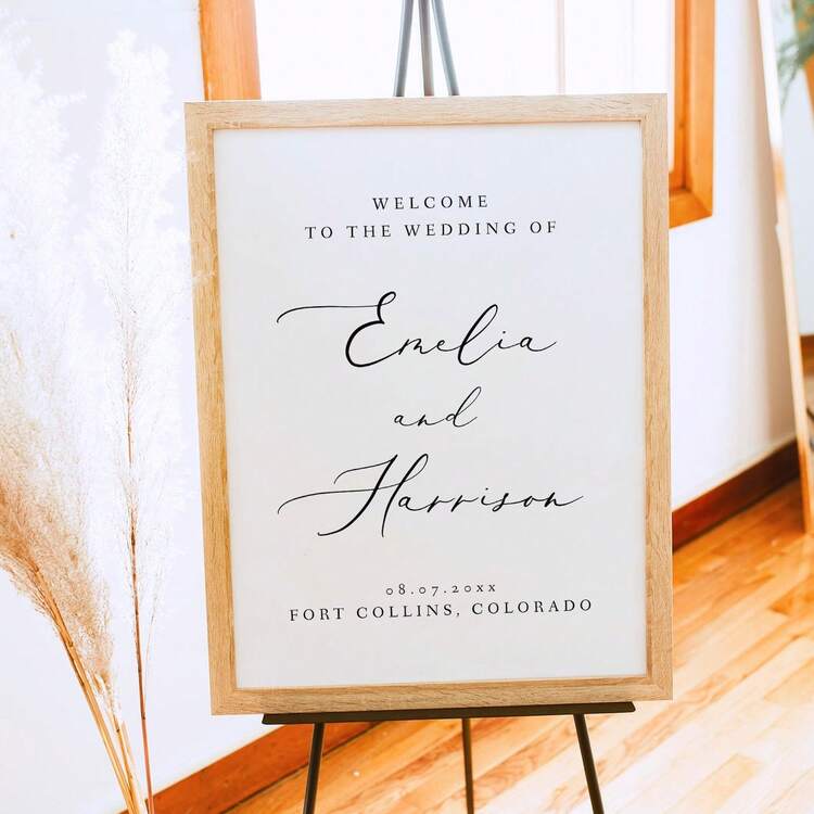 1pc Customized Wedding Welcome Sign, Engagement Welcome Sign, Customizable Party Decor Sign, Multiple Sizes Available, Customized Wedding Reception Sign, Customized Groom & Bride Wedding Photo Sign, Cute, Modern, Customized, Unique, Personalized, Ideal Gift For Him, Ideal Gift For Friends, Suitable For Anniversary, Birthday, Housewarming, Graduation And Other Occasions, Applicable To Kitchen, Dining Room, Bedroom, Office, Living Room, Home, Garden, Tea Room And More, Pattern Printing - Multicolor - View 6