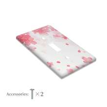 1pc 1Gang/2Gang Cherry Light Switch Covers Wall Plate Decorative Switchcover Electrical Switchplate Country Bathroom Decor - Single Toggle 11cm*7.5cm - View 3