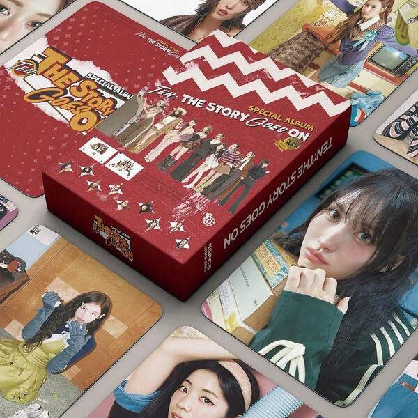 55pcs K-Pop Girl Group Photocard TEN:THE STORY GOES ON Album Style Cards - Suitable For Family Gatherings - Teen Relaxation Party - Anxiety Relief Gift - 2026 New Style - Gift For Friends - Collectible Gift - Holiday Gift - Birthday Gift - Thoughtful Gift - Ideal Gift