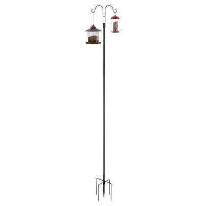 Double Shepherds Hook 8 Pack 92 Inch Heavy Duty Bird Feeder Pole