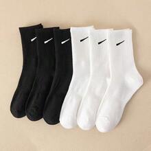 20 Paar Socken, elastische Sport-Waden-Socken, gestreiftes Haken-Design, ganzjährig, Schulanfang, atmungsaktiv, Schullauf, Schwarz und Grau - Verschiedenfarbig - Übersicht 2