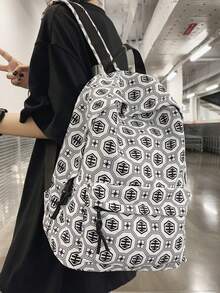 Waterproof Stain Resistant Student Backpack, Independent Front Storage Compartment, Fits 14 Inch Laptop, For Junior High College Weekend Trip - Multicolor - View 7