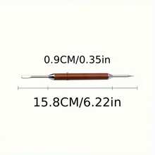 Premium Rosewood Handle Latte Art Needles - Stainless Steel Coffee Decorating Tools For Cafes & Restaurants - Wood Color - View 6
