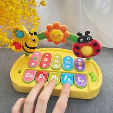 Early Learning Sensory Musical Insect Piano Favors For Kids,Early Development & Activity Toys,Fine Motor Skills & Visual Sensory Development, Halloween Birthday Christmas Gift For Boys Girls - Multicolor - View 10