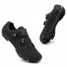 Sepatu Sepeda Gunung Profesional Pria, Sepatu Off-Road Trail, Sepatu Bersepeda Peredam Guncangan, Sepatu Bersepeda MTB, Sepatu Bersepeda - Hitam - View 4