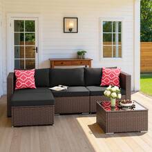 Outdoor Table & Chair Sets - Black - View 7
