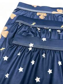 3pcs Men's Underwear, Soft Comfortable Printed Pattern Design Loose Fit Briefs, With Button Fly, Suitable For Daily Wear, Vacation And Travel - Multicolor - View 4