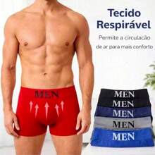 Kit 12 Cuecas Boxer Masculinas Microfibra Premium Confortável ou Kit 6 - Multicolorido - Visão 2