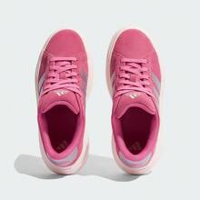 Adidas GRAND COURT PLATFORM Comfortable Soft Low-Top Sneakers Women's Pink - Rose Red/off White - View 5
