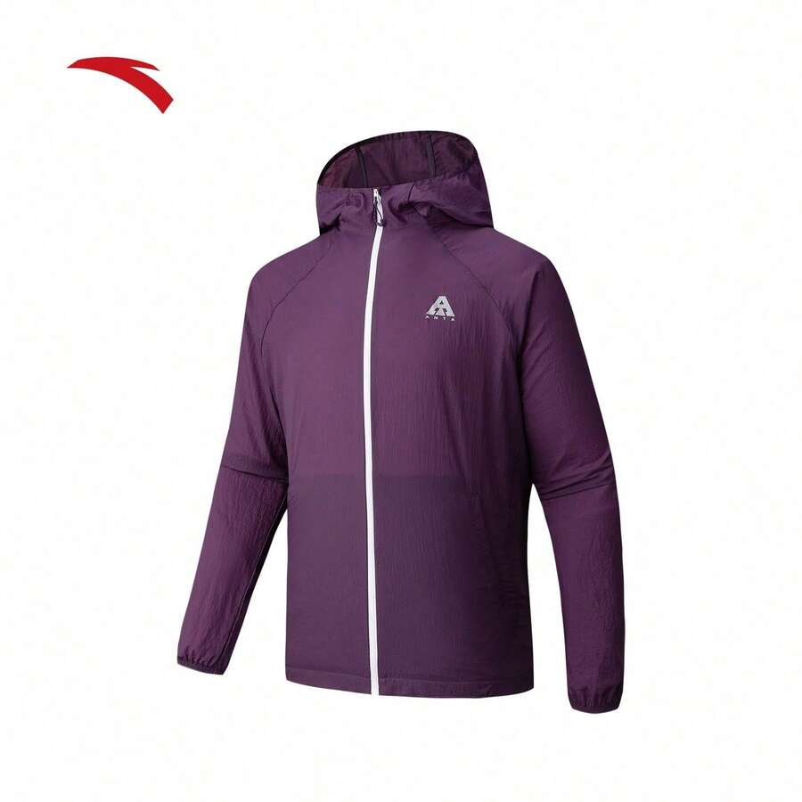 Anta Light Shell 3.0 Sun Protection Clothing | Earth Shell Outdoor Ice Silk Fishing Shirt Unisex Summer Lightweight Skin Jacket - Purple Clay Color -4 - View 1