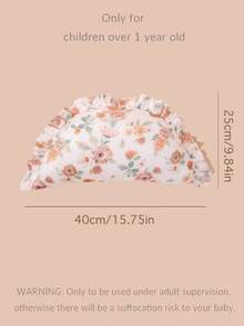 1pc Cute Ruffled Baby Pillow, Soft Comfortable Anti-Flat Head Neck Support Pillow, All-Season Children's Pillow - Multicolor - View 11