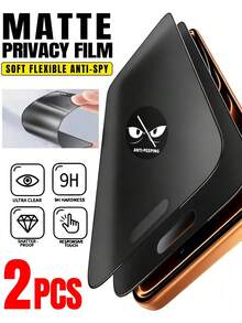 2 Packs Of Ceramic Matte Anti-Peep Screen Protectors, Bubble-Free. Made Of Ceramic, Not Glass. Compatible With IPhone 17 Pro Max/17 Air/16 Pro Max/16 Plus/15 Pro Max/14/13/12/11/XS/XR. Fingerprint-Resistant And Easy To Apply. - Black - View 19