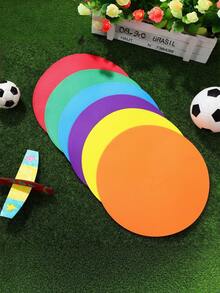 5 Buah Alat Latihan Kecepatan dan Kelincahan 10cm, Cakram Penanda Titik Bulat Berwarna-warni Anti Selip, Penanda Tambahan untuk Latihan Sepak Bola dan Olahraga Luar Ruangan. - beraneka warna - View 11