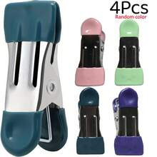 2/4/6/8/10/12/15/20Pcs Metal Anti-Slip Clips, Multi-Functional Kitchen Food Preservation Clips, Suitable For Reusable Storage Bags, Kitchen Home Photo File Organization Clips, Office Folder Clips - Multicolor - View 15