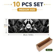 1pc Asymmetrical Pattern Rubber Faucet Splash Guard Mat, Modern Style Kitchen Home Decor Bathroom Faucet Anti-Splash Pad, Mud Guard, Moisture-Proof Non-Slip Faucet Mat, Kitchen Countertop Accessory. Protect Your Kitchen Countertop - Multicolor - View 14