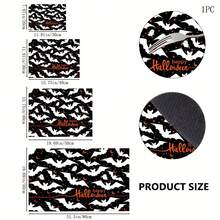 1pc Black & White Bat Pattern Diatom Mud Kitchen Drain Mat, Quick-Drying Absorbent Non-Slip Coffee Machine Pad & Dish Drying Mat, Suitable For Kitchen Countertop And Halloween Home Decor - Multicolor - View 6