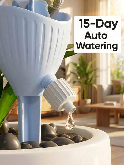 Automatic Watering Plant Spikes With Adjustable Drip Irrigation Valve, Potted Plant Automatic Watering Device, Essential For Business Trips, Vacations And Travel, Gardening Flower Pot Supplies, Outdoor Yard Home Decor