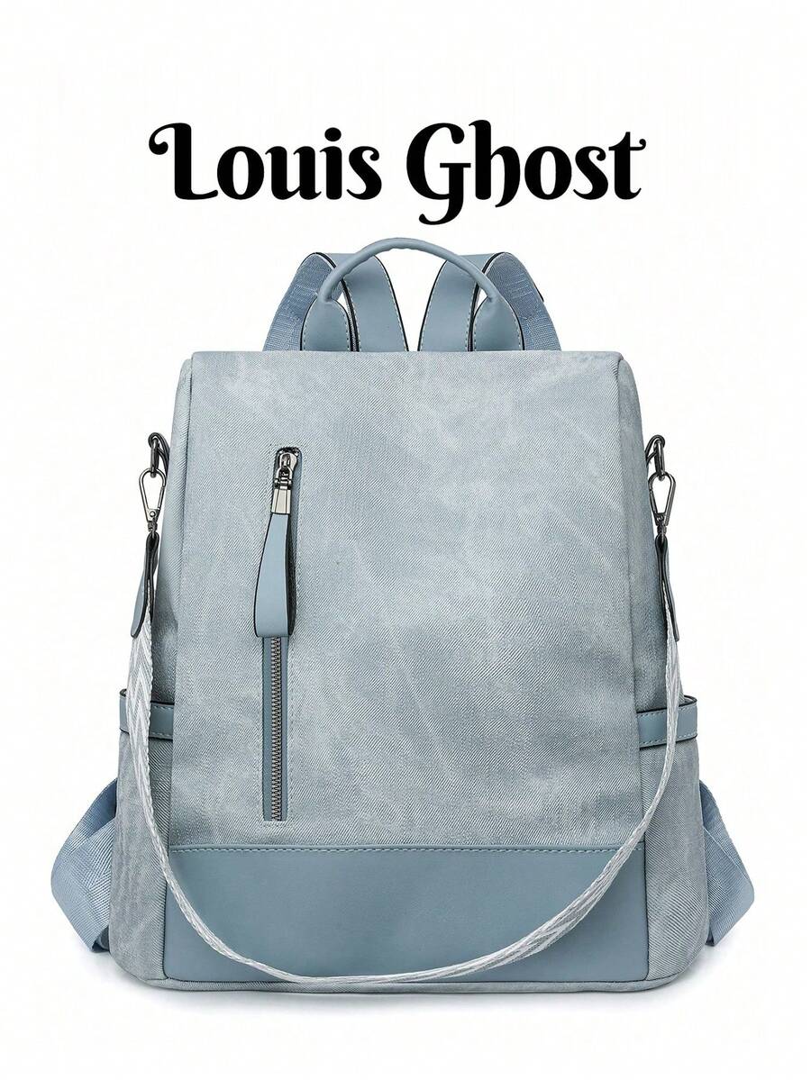 New Chinese Style Butterfly Print Sweet Women's Backpack, Fashion Style, Suitable For Students, Work, Commute, Travel, Simple Anti-Theft Waterproof Multifunctional Backpack