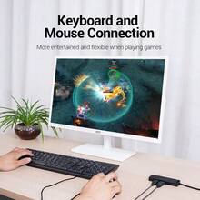 VENTION 4 USB Ports USB 3.0 Hub, Ultra-Slim Aluminum 4-Port Splitter, Portable High-Speed Multi USB Adapter Compatible With Macbook, Laptops, Desktops & All USB Devices - View 5