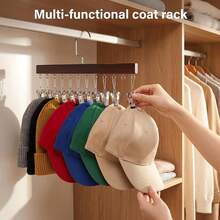 2pcs Closet Storage Hangers With 12 Clips, Space-Saving Leggings Rack, 360° Rotating Metal Clips With Silicone Lining, Suitable For Skirts, Socks, Bras, Shorts, Underwear, Ties - Multicolor - View 7