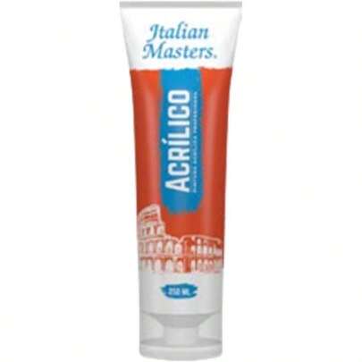 Pintura artística/profesional 100% acrílica 250 ml (Naranja fuego)