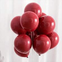 20pcs/50pcs/100pcs Large Red Round Latex Balloons - Vibrant And Romantic Decoration For Valentine's Day, Wedding, Birthday Celebrations - Red - View 3