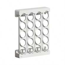 1pc Wall-Mounted Coffee Capsule Storage Rack, Adhesive-Backed Coffee Capsule Holder, 20-Capsule Capacity, Space-Saving Wall-Mounted ABS Display Rack, Kitchen Countertop Storage Rack - Multicolor - View 10
