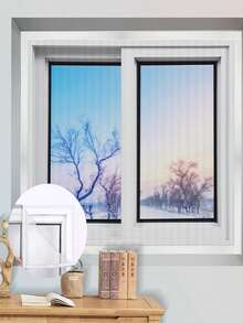 Home Anti-Mosquito Mesh Window Screen;Dust-Proof Window Screen,Upgraded Zipper Design For Easier Window Access, Self-Adhesive No Drilling Installation, Removable & Reusable, Suitable For Various Windows, Prevent Mosquito Disturbance - Multicolor - View 9