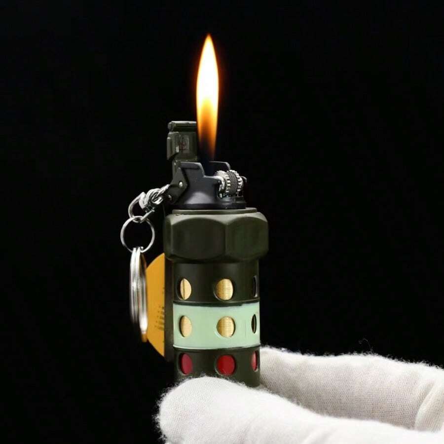 Encendedor de antorcha a Prueba de Viento, Encendedor de butano Recargable, Encendedor de butano - 9163 Granada Aturdidora CHICO - Ver 1