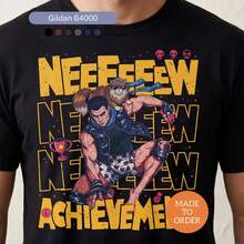 New Achievement Shirt, Dungeon Crawler Carl Shirt, DCC Graphic Tee, LITRPG Lover, Bookish Gifts.. - 黑色 - 查看 1
