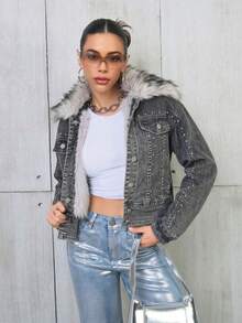 Women Jackets - Grey - View 5