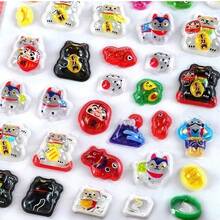 Japanese Lucky Cat Epoxy Jelly Bubble Stickers 3D Crystal Puffy Stickers Kawaii Maneki Neko Scrapbooking Journal Phone Case Decor - Color - View 3