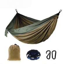 Hamaca de supervivencia para camping, hamaca de exterior de moda con correas de fijación y hebillas negras - Hamaca - YW - Ver 10