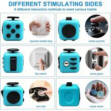 Magic Cube/Dice Toy, Stress Relief Toy, Anxiety Relief Finger Statue, ABS Vibrating Toy, Creative Cute Fun Small Statue Decor, Multi-Color Sensory Educational Toy Gift, Home Decor, Birthday/Anniversary/Graduation/Party Gift - Multicolor - View 8