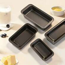 Carbon Steel Non-Stick Loaf Bread Pan Rectangular Cake Mold Bakeware For Toast Meatloaf Brownie - Black - View 7
