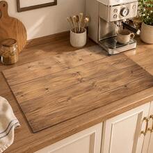 1 pieza Alfombrilla de drenaje de cocina de tierra de diatomeas con grano de madera, alfombrilla de secado rápido y absorción rápida antideslizante para máquina de café y alfombrilla de secado de platos, adecuada para encimera de cocina y mesa de comedor - Multicolor - Ver 2