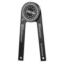 1PC 360° Adjustable Miter Saw Protractor, Precision Angle Finder Measuring Tool, Professional Woodworking Angle Gauge Ruler, Accurate Corner Angle Measuring Instrument For Table Saw, Baseboard, Crown Molding & Trim Cutting Projects - A - View 10