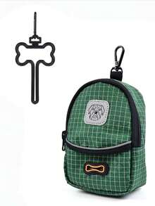 1pc Multi-Functional Pet Waste Bag/Pet Treat Bag With Black Bone Pendant, Suitable For Various Types Of Leashes - Perfect For Pet Use During Outings - View 10