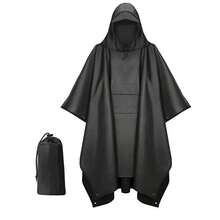 Multifunctional 3-In-1 Poncho Raincoat, Suitable For Outdoor Cycling, Hiking, Mountaineering, Off-Road, Portable One-Piece Raincoat - Multicolor - View 1