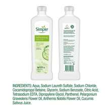 Simple Kind To Skin Refreshing Bath Soak Cucumber Extract Sensitive Skin Care Set Of 3 X 1L Bottles - Lavender - View 5