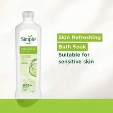 Simple Kind To Skin Refreshing Bath Soak Cucumber Extract Sensitive Skin Care Set Of 6 X 1L Bottles - Lavender - View 2