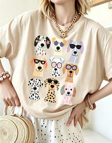 Women T-Shirts - Apricot - View 6