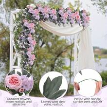 1 Buket Bunga Peony dan Hydrangea Buatan, Sempurna untuk Dekorasi Rumah, Dapur, Musim Gugur, Luar Ruangan, Meja, dan Pernikahan, Plus Cocok Sebagai Hadiah untuk Wanita atau untuk Dekorasi Kembali ke Sekolah dan Halloween - Berwarna merah muda - View 4