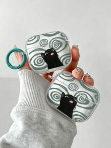 Casing Earphone Bluetooth Anti-Jatuh Tebal Bermotif Bunga Transparan Bergambar Kartun, Kompatibel dengan S4, Pelindung Earphone Bluetooth Nirkabel Apple, Casing Pelindung Glossy Pro2 Full Coverage Pods Generasi 31/2/3, Casing Pelindung Pro Anti-Jatuh Lembut - MultiWarna - View 1